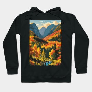 Autumn Print Tourism Poster Hoodie